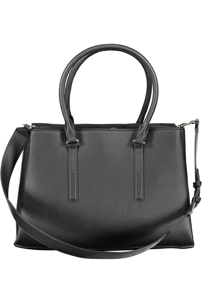 Bolso de mano de mujer de poliéster negro de Calvin Klein