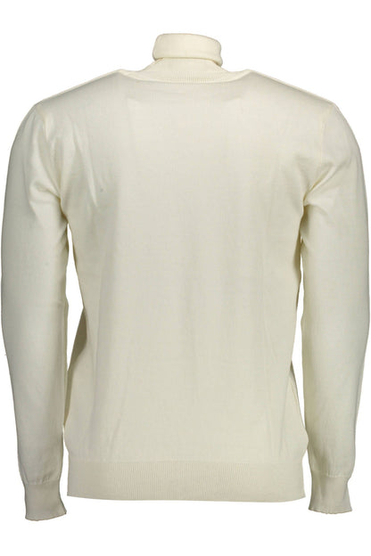 U.S. POLO ASSN. White Cotton Men Sweater