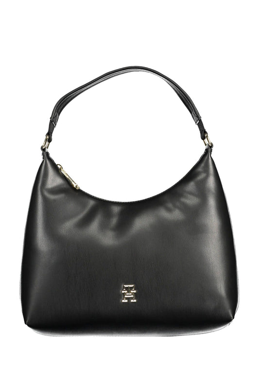 Bolso de mano de mujer de polietileno negro Tommy Hilfiger