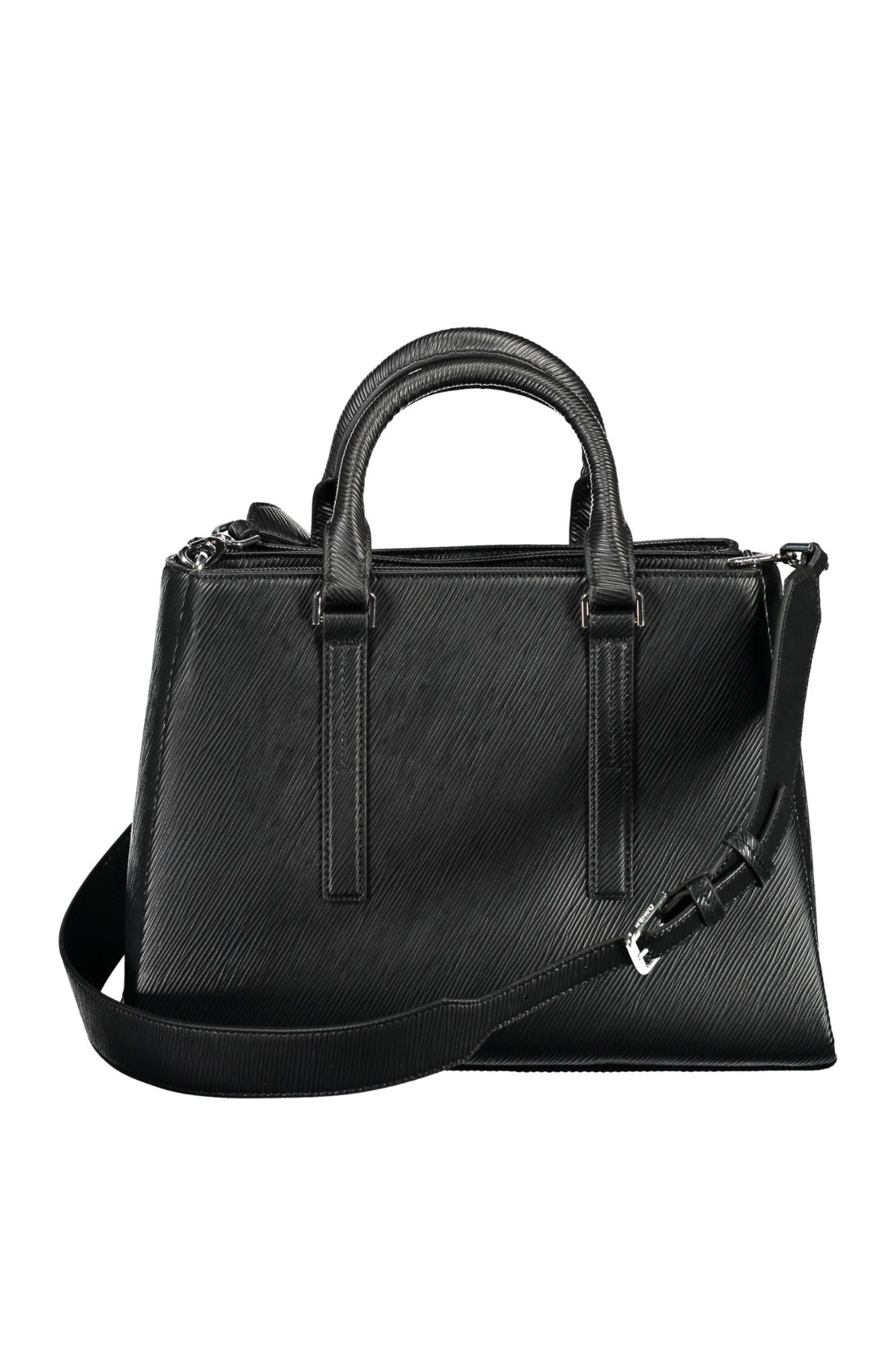 Bolso de mano de mujer de poliéster negro de Calvin Klein