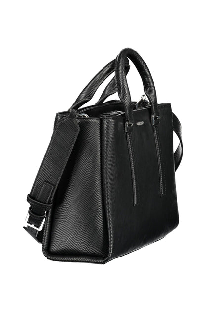 Bolso de mano de mujer de poliéster negro de Calvin Klein