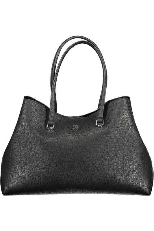 Bolso de mano de mujer Tommy Hilfiger de poliéster negro