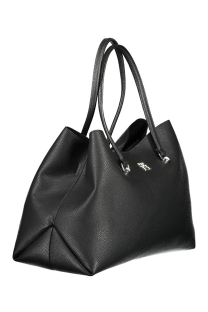 Bolso de mano de mujer Tommy Hilfiger de poliéster negro