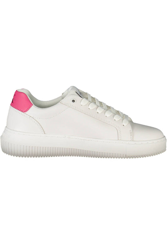 Zapatillas de deporte de piel blanca de Calvin Klein para mujer