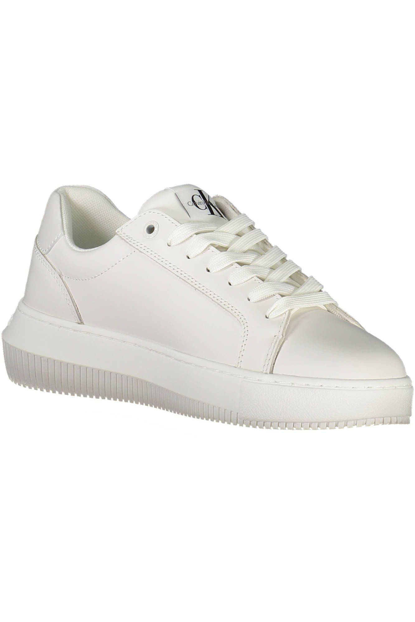 Zapatillas de deporte de cuero blanco de Calvin Klein para mujer