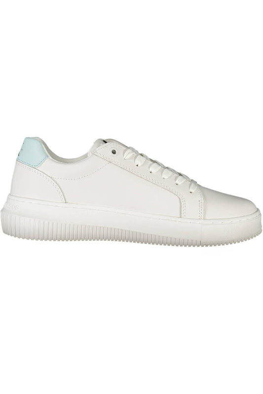 Zapatillas de deporte de piel blanca de Calvin Klein para mujer