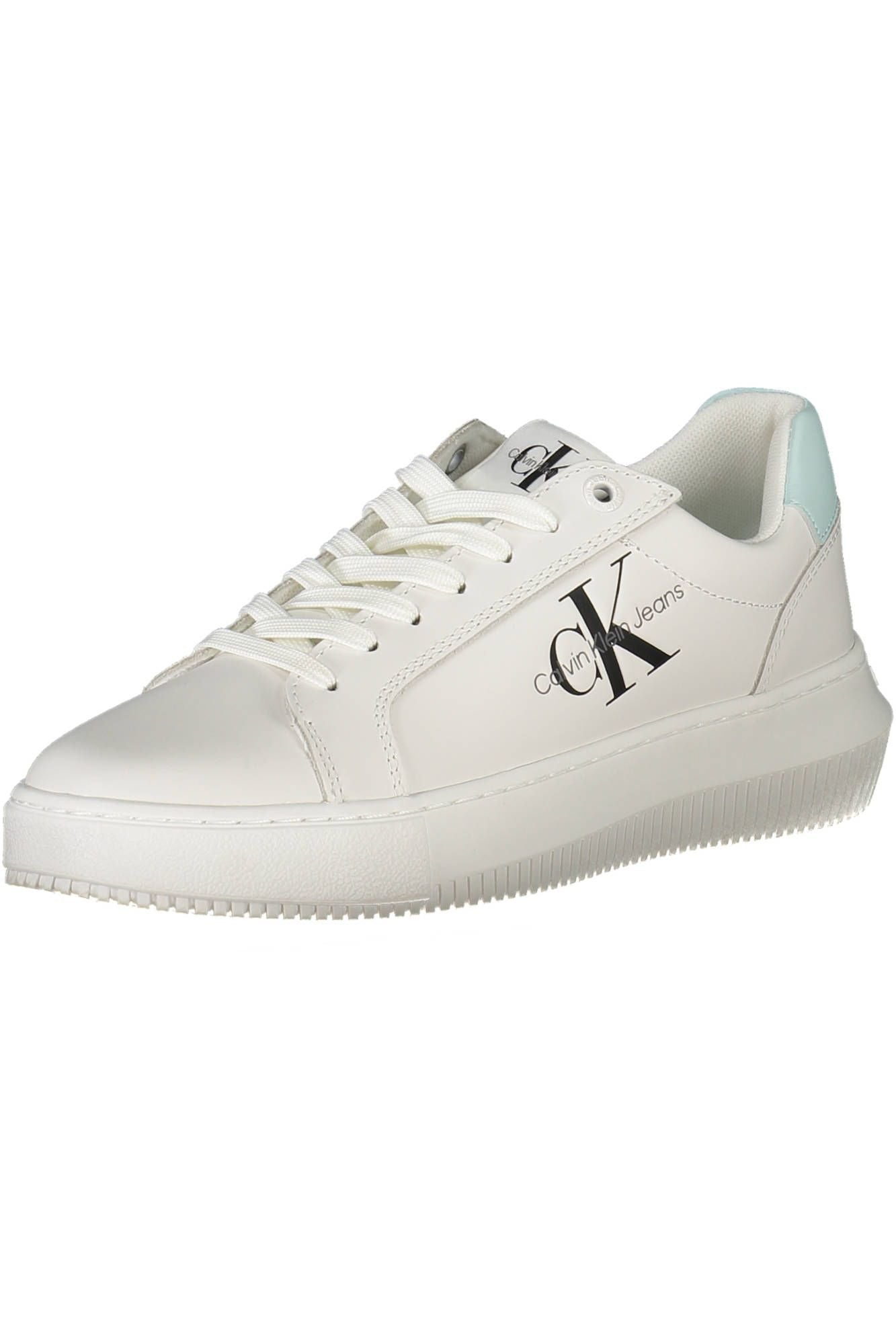 Calvin Klein Vit Läder Sneaker för kvinnor