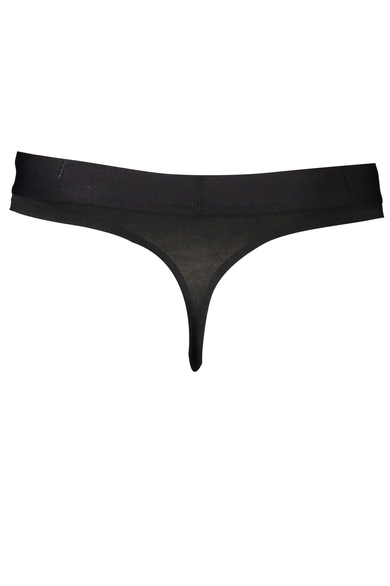 Tanga de algodón negro para mujer de Calvin Klein