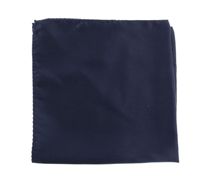 Dolce &amp; Gabbana Elegant Silk Pocket Square i glänsande blått