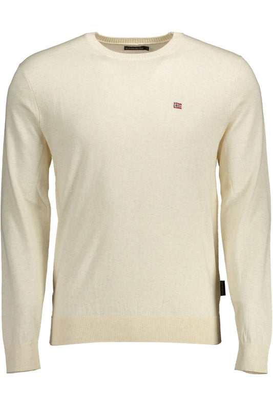 Suéter de algodón beige para hombre de Napapijri