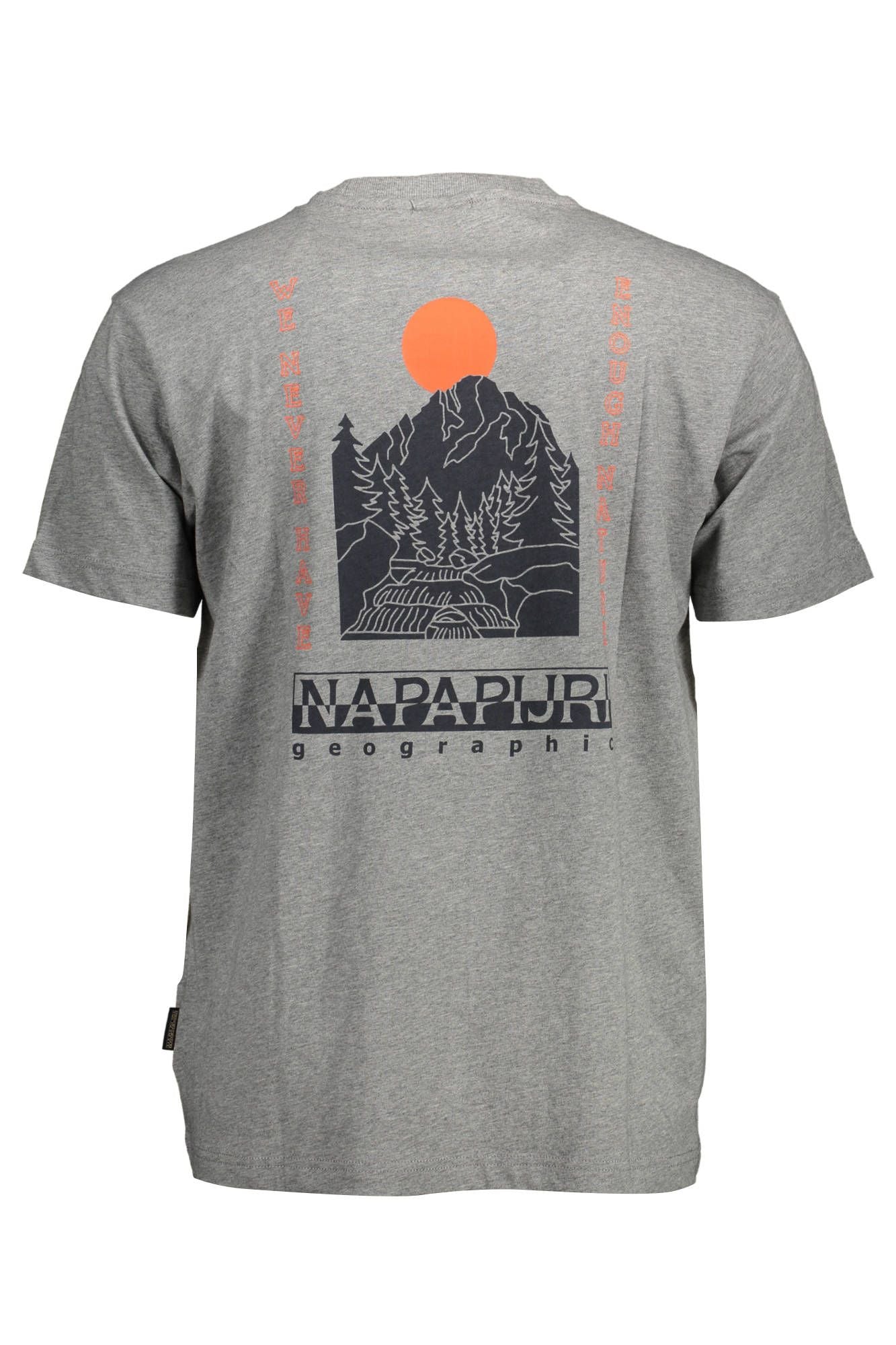 Camiseta de algodón gris para hombre de Napapijri