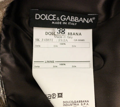 Dolce &amp; Gabbana Elegant Floral Silk Helkjol