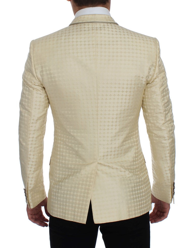 Blazer y chaleco con lunares en beige sofisticado de Dolce &amp; Gabbana