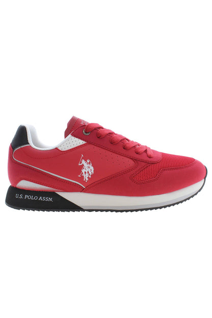 US POLO ASSN. Zapatillas deportivas de poliéster rojo para hombre