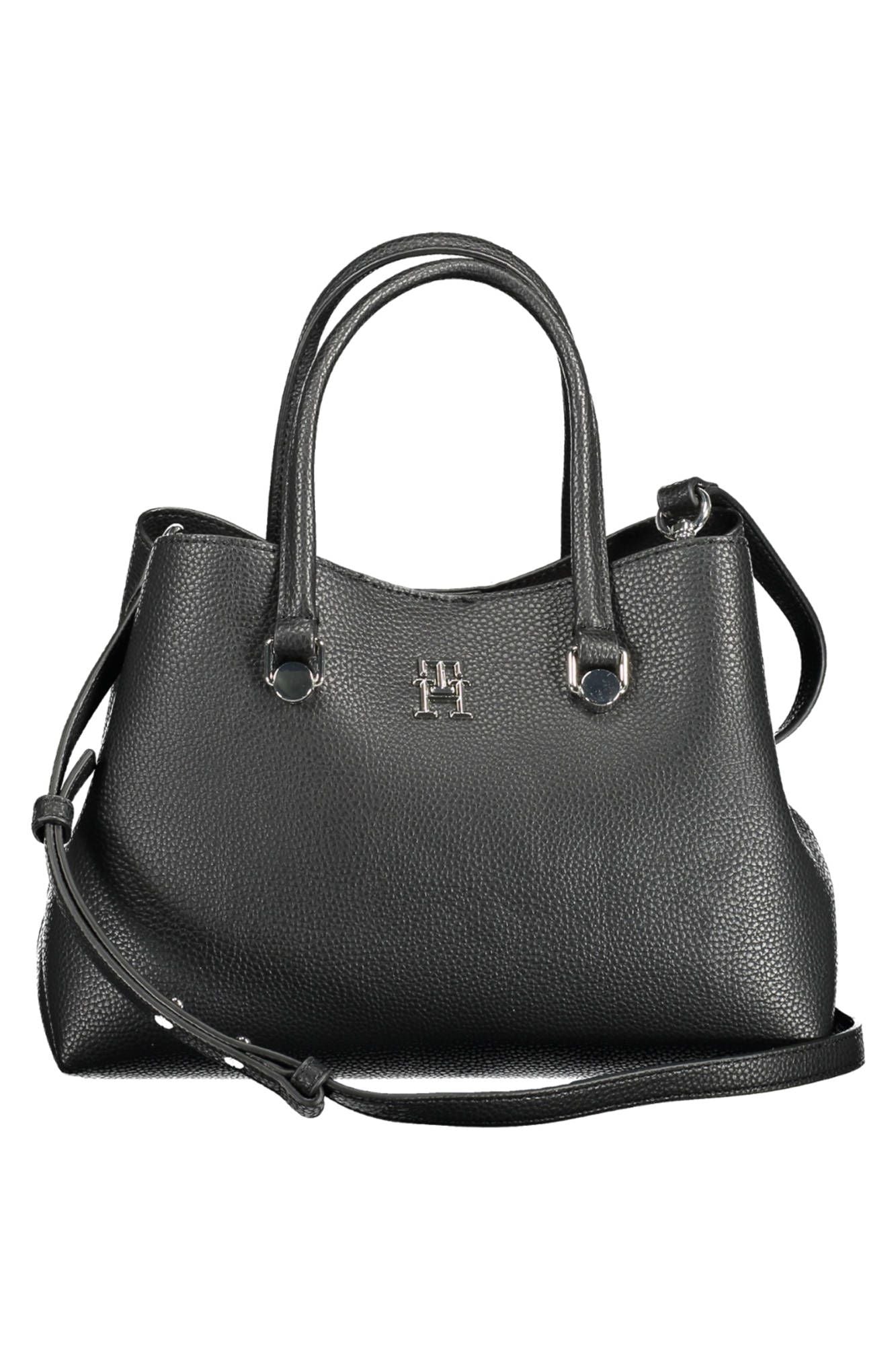 Bolso de mano de mujer Tommy Hilfiger de poliéster negro