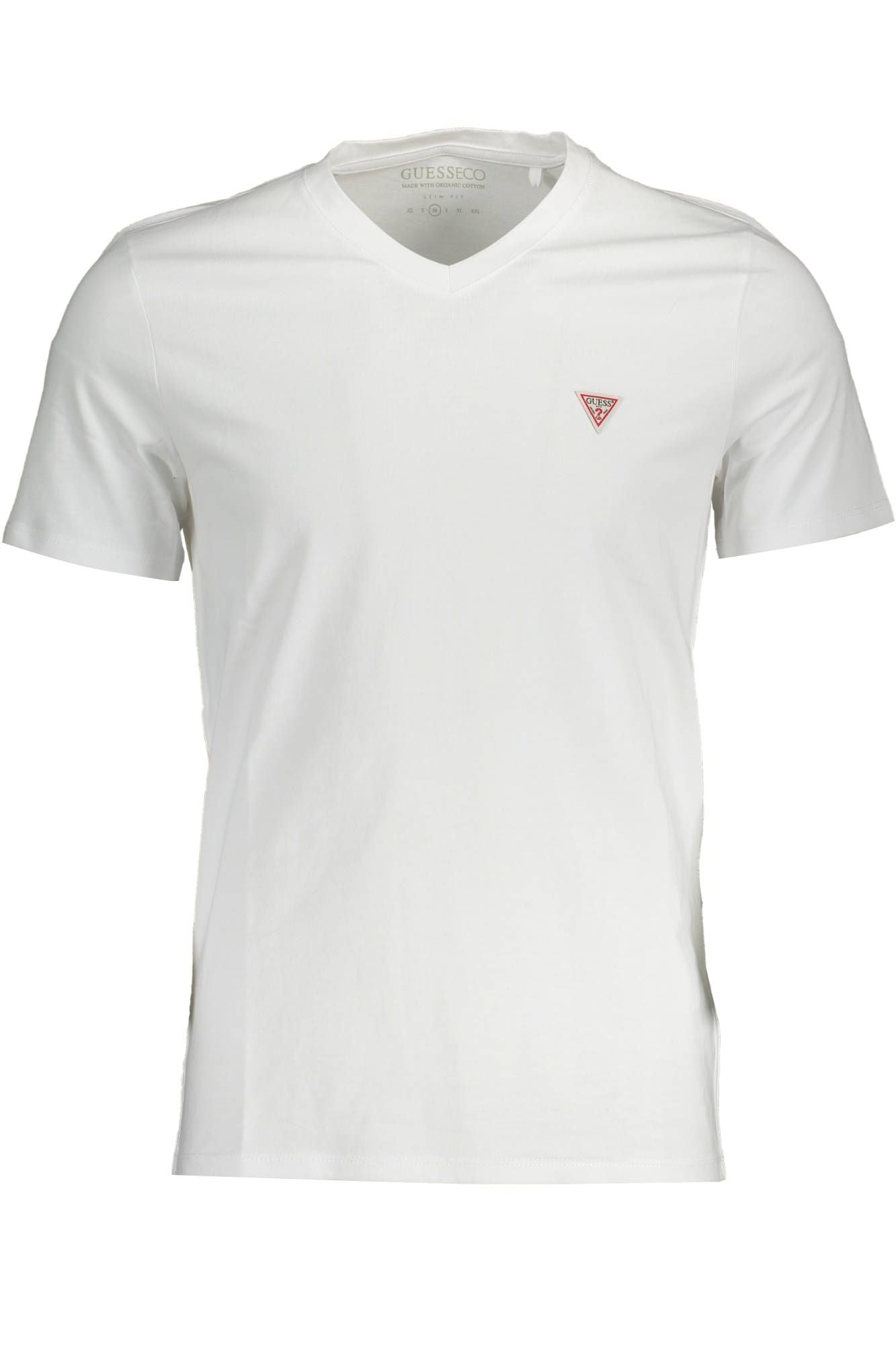 Camiseta de algodón blanca para hombre Guess Jeans