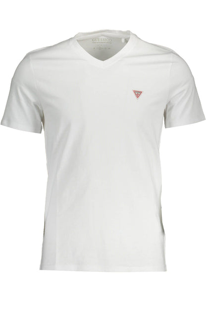 Camiseta de algodón blanca para hombre Guess Jeans