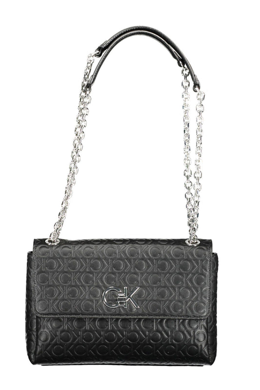 Bolso de mano de mujer de poliéster negro de Calvin Klein