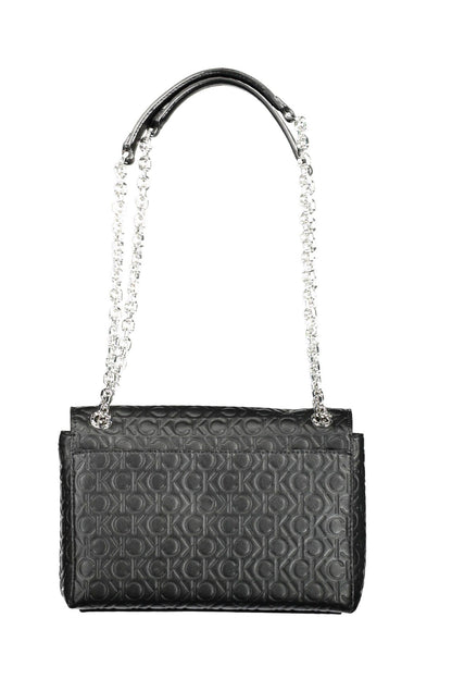 Bolso de mano de mujer de poliéster negro de Calvin Klein