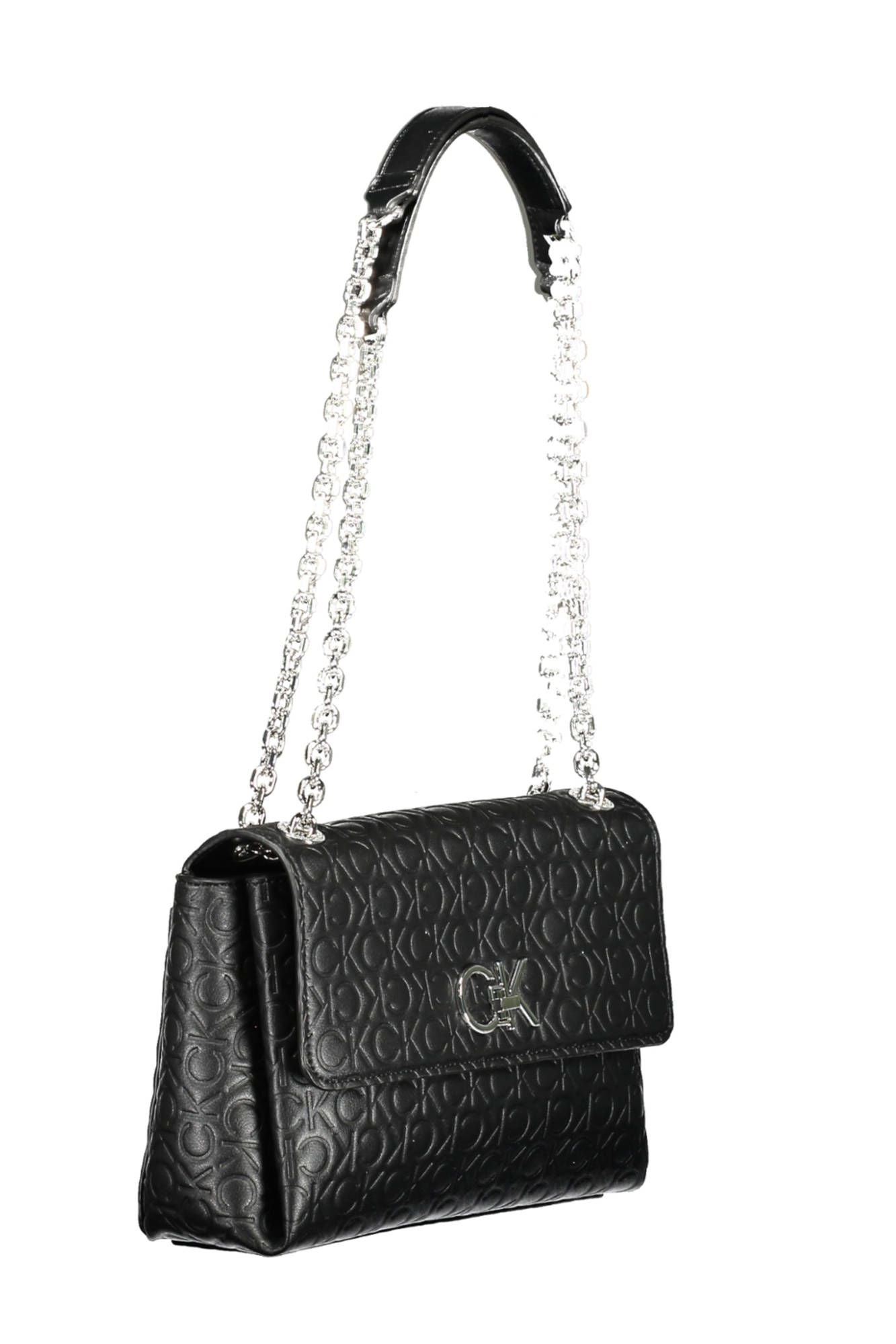 Bolso de mano de mujer de poliéster negro de Calvin Klein