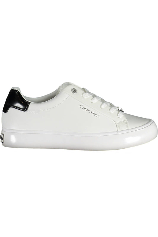 Zapatillas de deporte de piel blanca de Calvin Klein para mujer