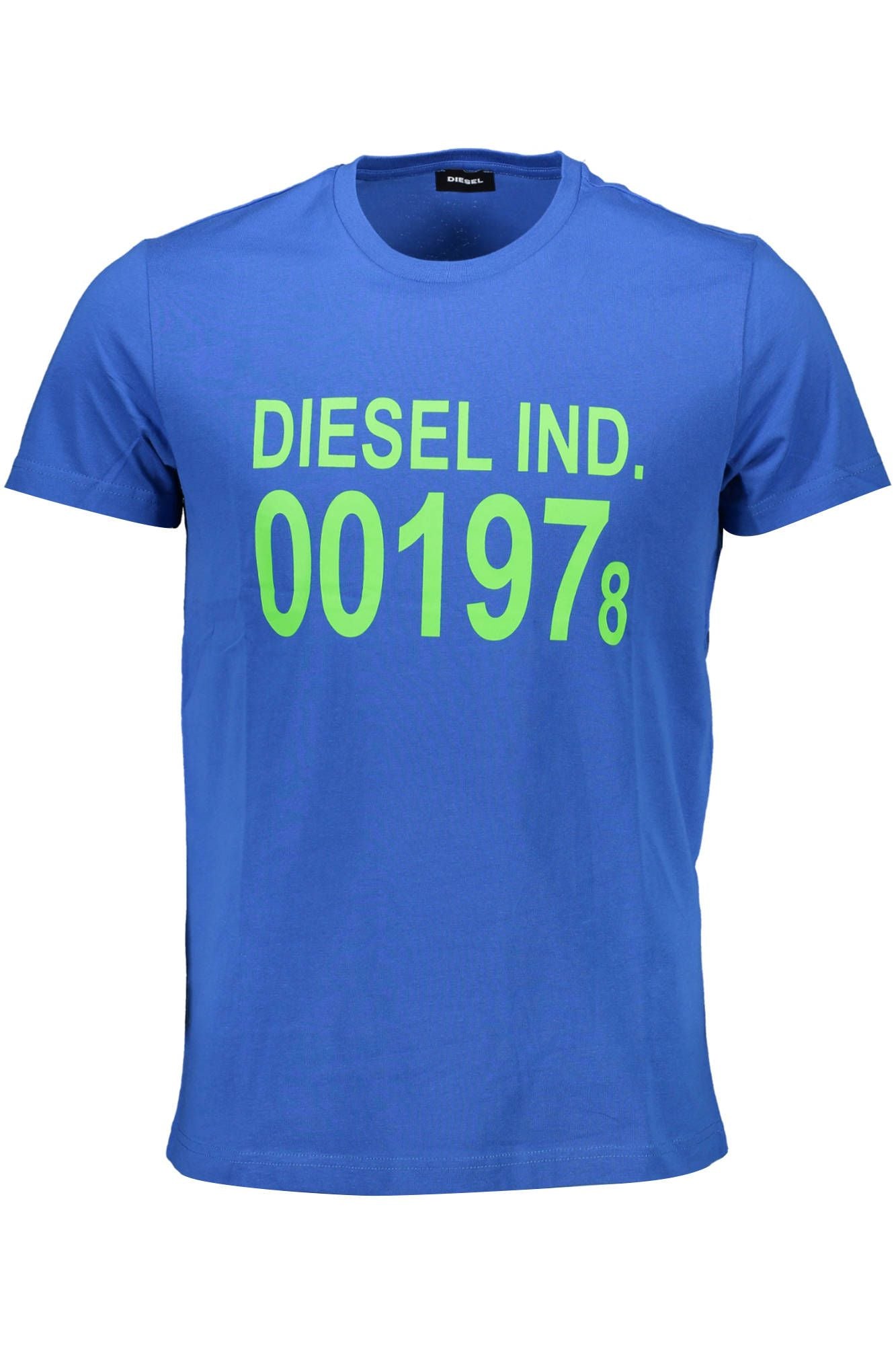 Dieselblå bomull herr T-shirt