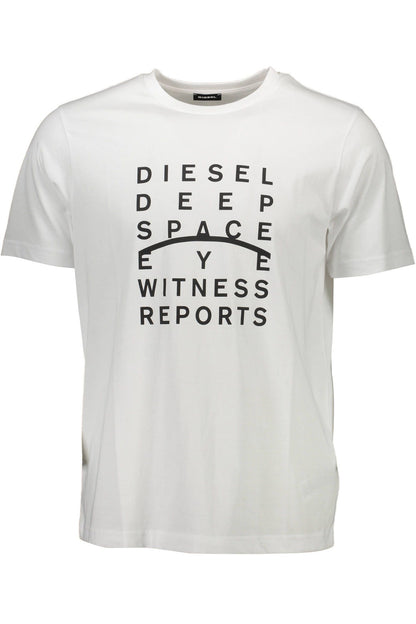 Diesel vit bomull herr T-shirt