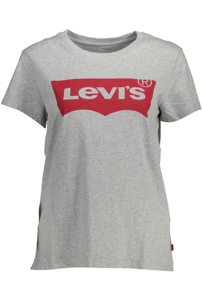 Camiseta Levi's de algodón gris para mujer