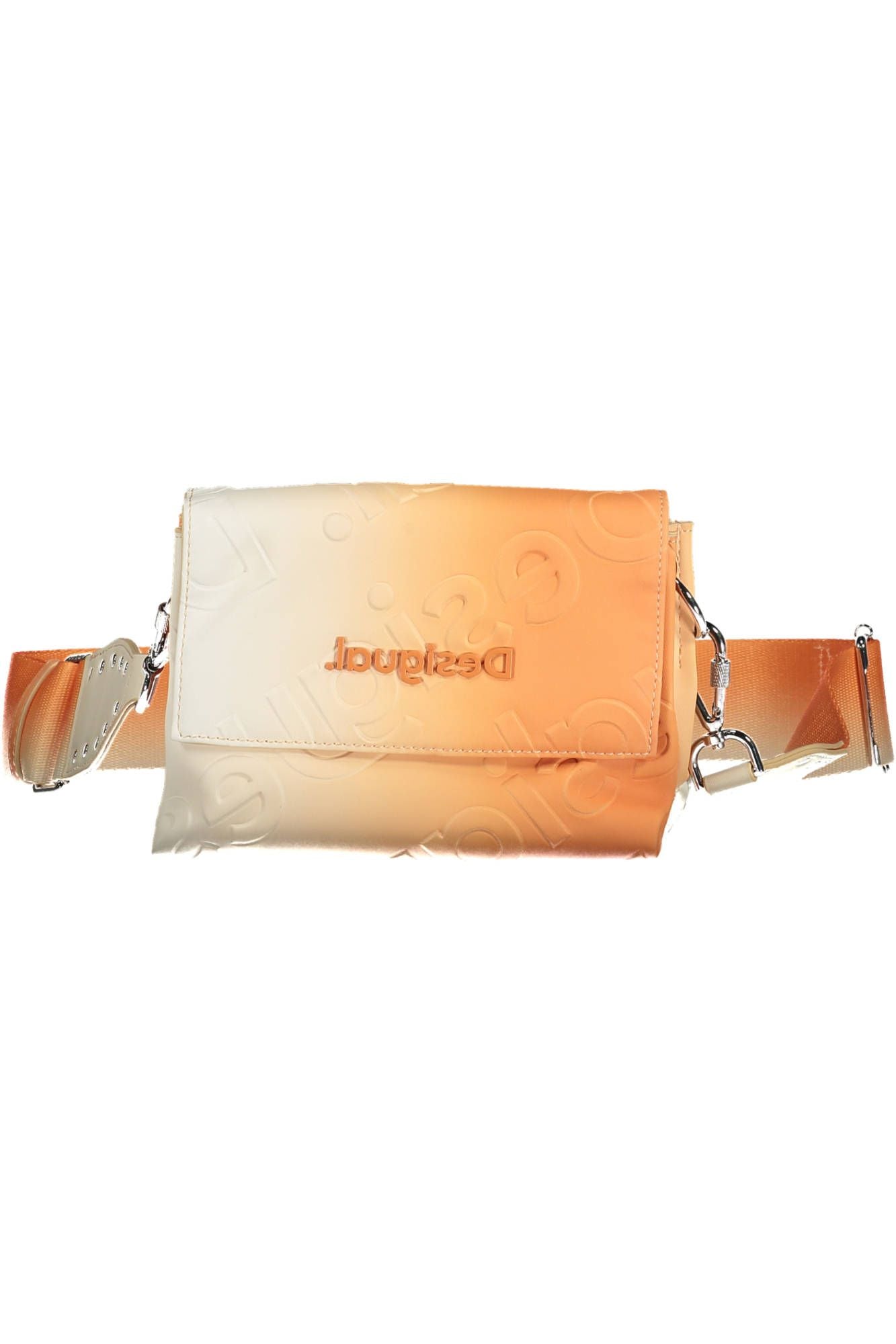 Bolso de mano de mujer de polietileno naranja Desigual