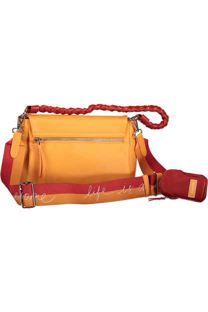 Bolso bandolera naranja con detalles en contraste Desigual Chic