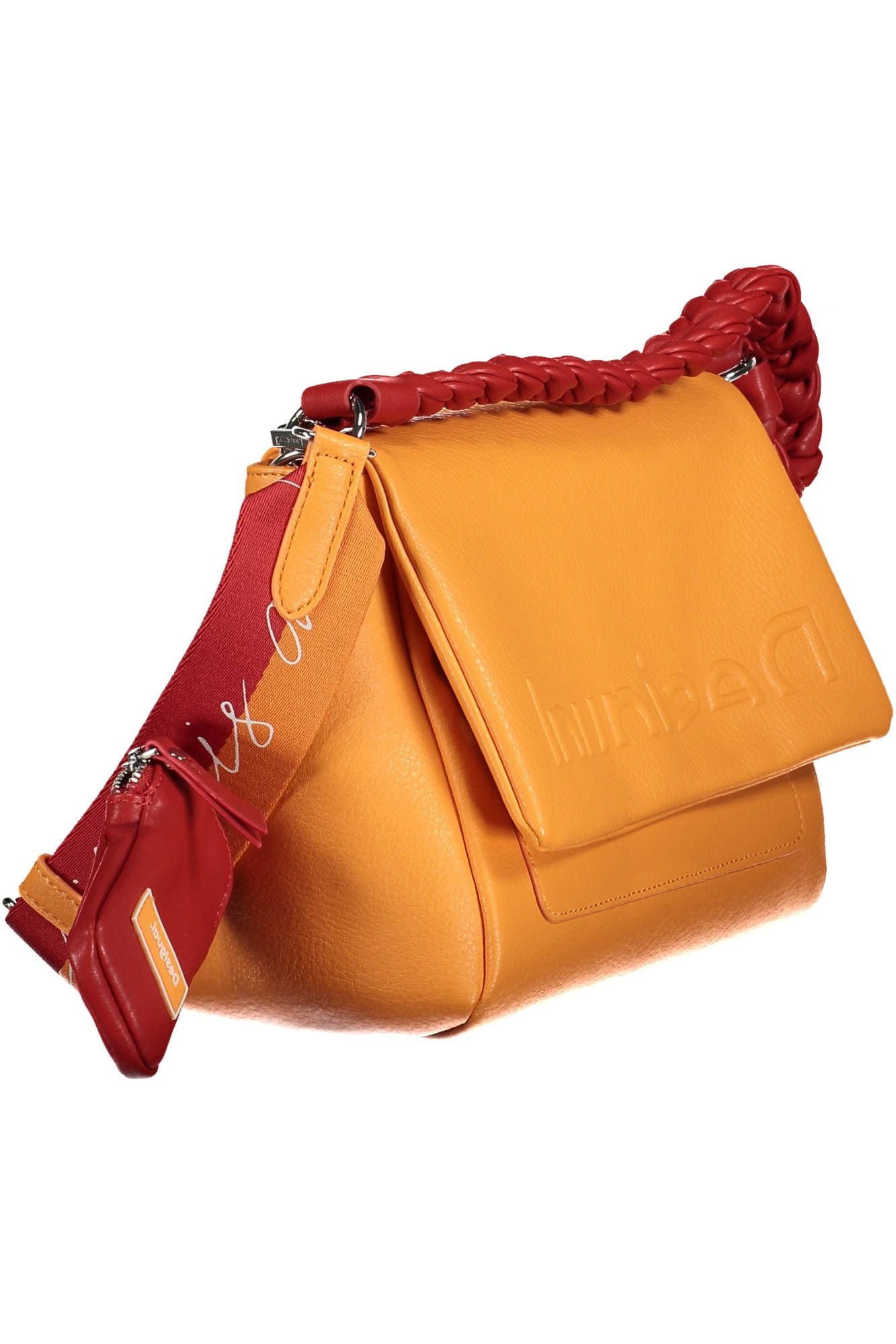 Bolso bandolera naranja con detalles en contraste Desigual Chic