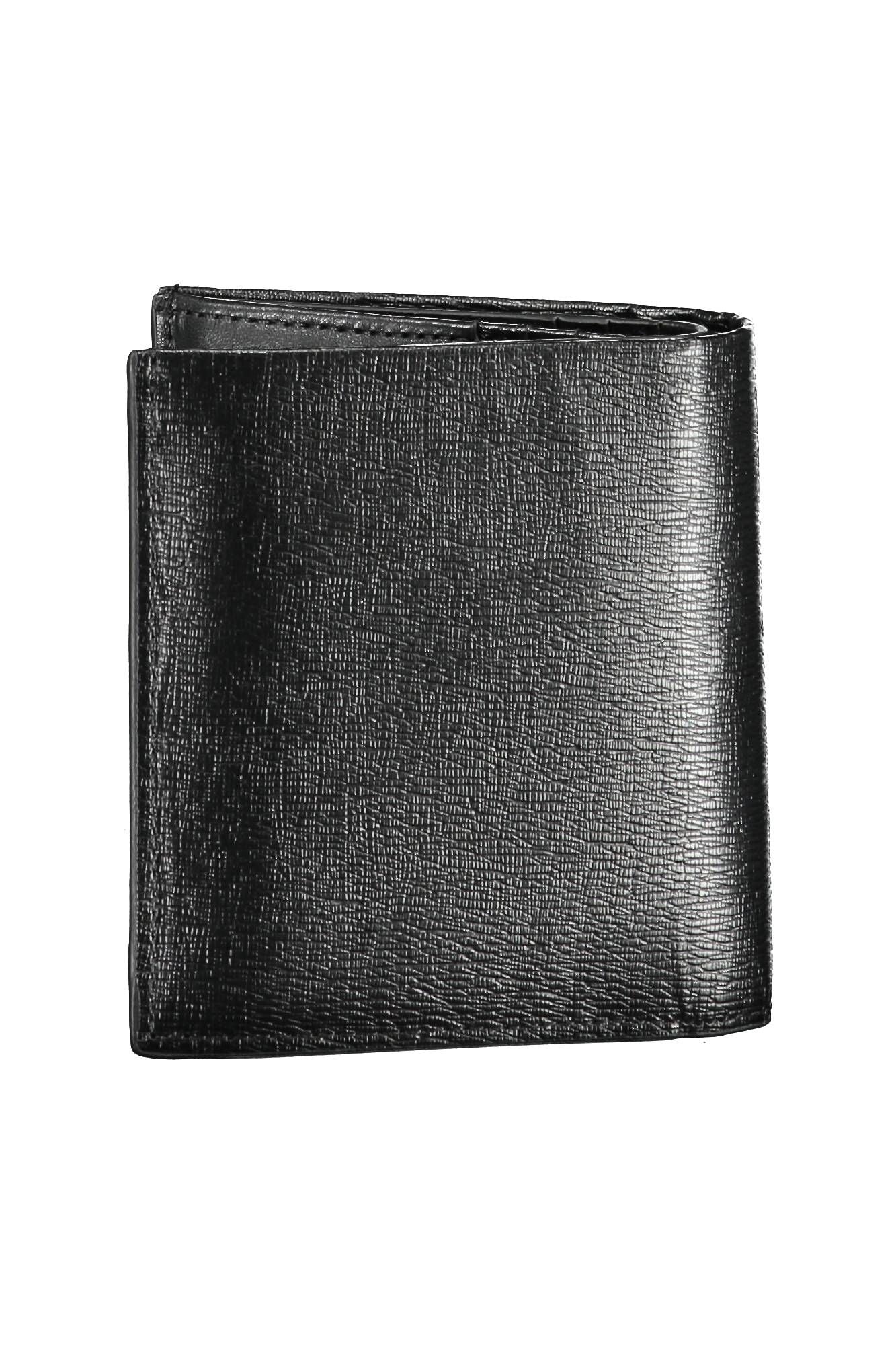 Cartera de cuero negra para hombre de Calvin Klein