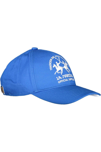 La Martina Blue Cotton Men Cap