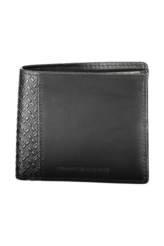 Cartera de cuero negra para hombre de Tommy Hilfiger