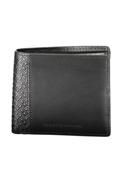 Cartera de cuero negra para hombre de Tommy Hilfiger