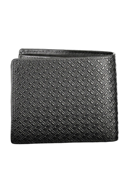 Cartera de cuero negra para hombre de Tommy Hilfiger