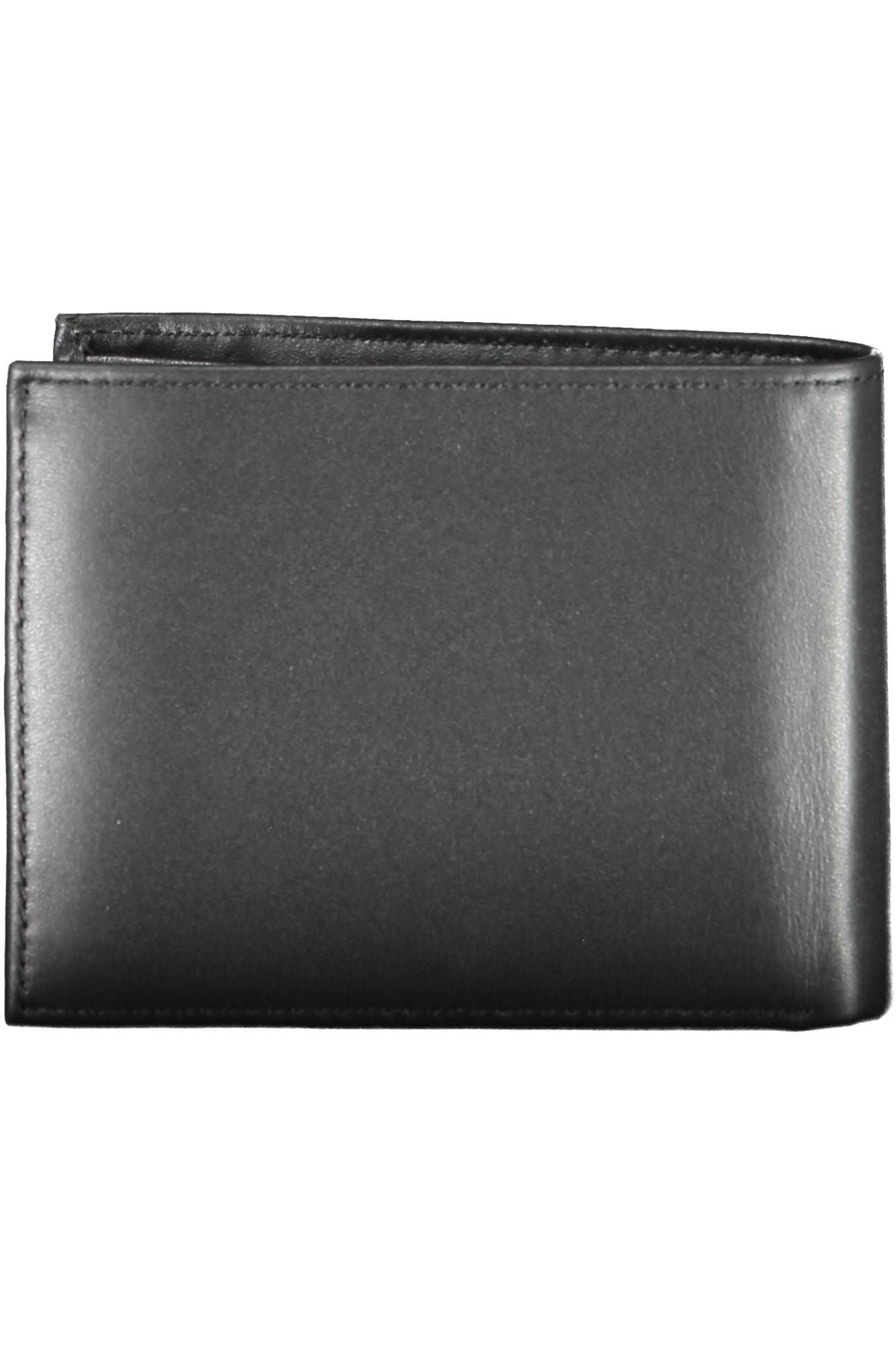 Cartera de cuero negra para hombre de Calvin Klein