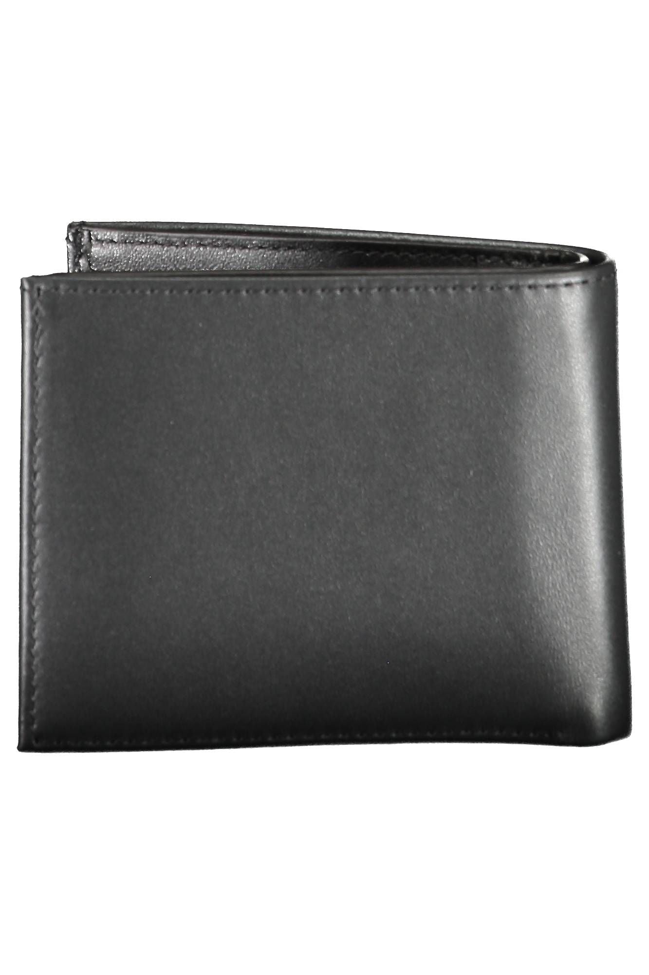 Cartera de cuero negra para hombre de Calvin Klein