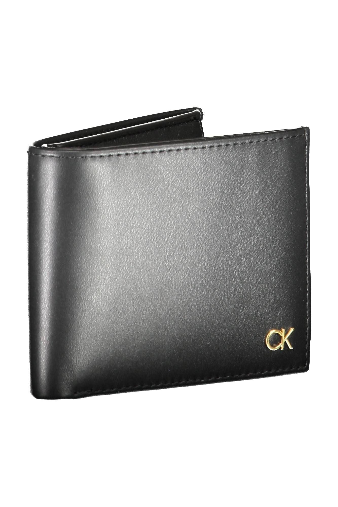 Cartera de cuero negra para hombre de Calvin Klein