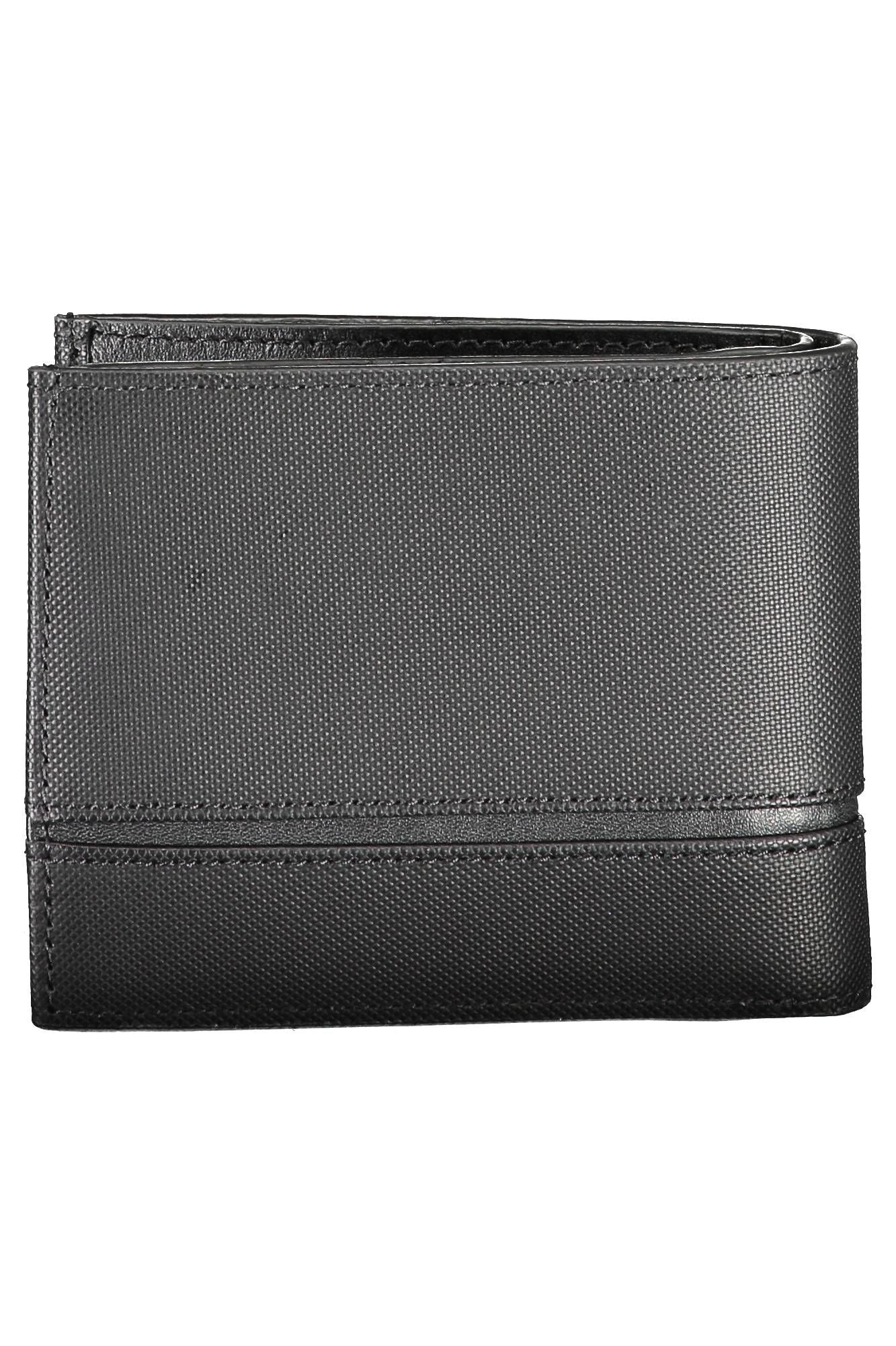 Cartera de cuero negra para hombre de Calvin Klein