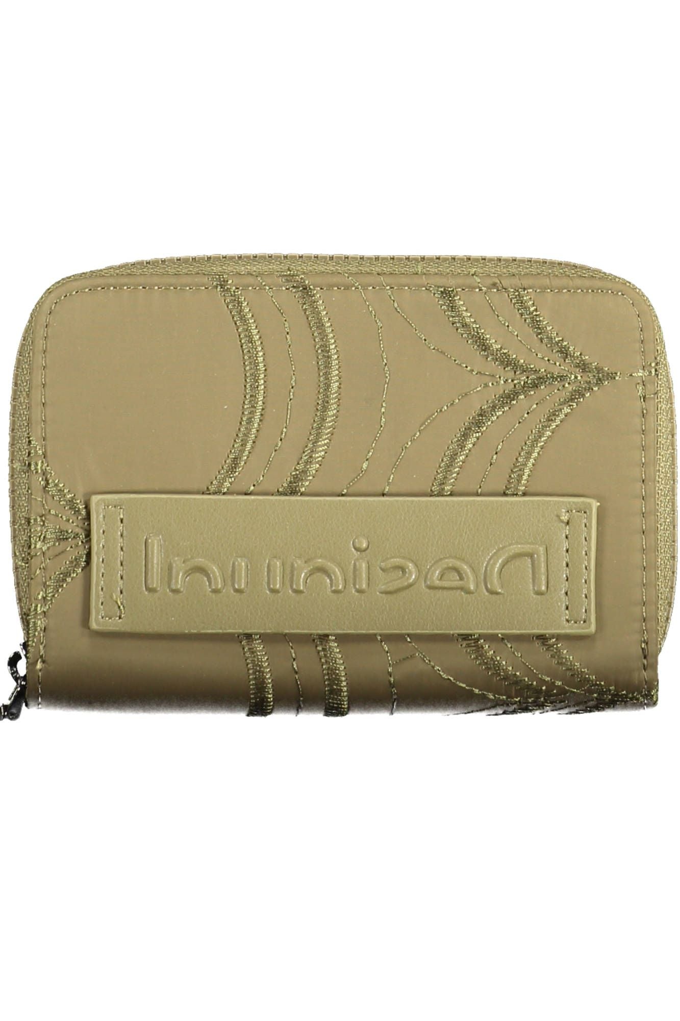 Cartera de mujer de poliéster verde Desigual