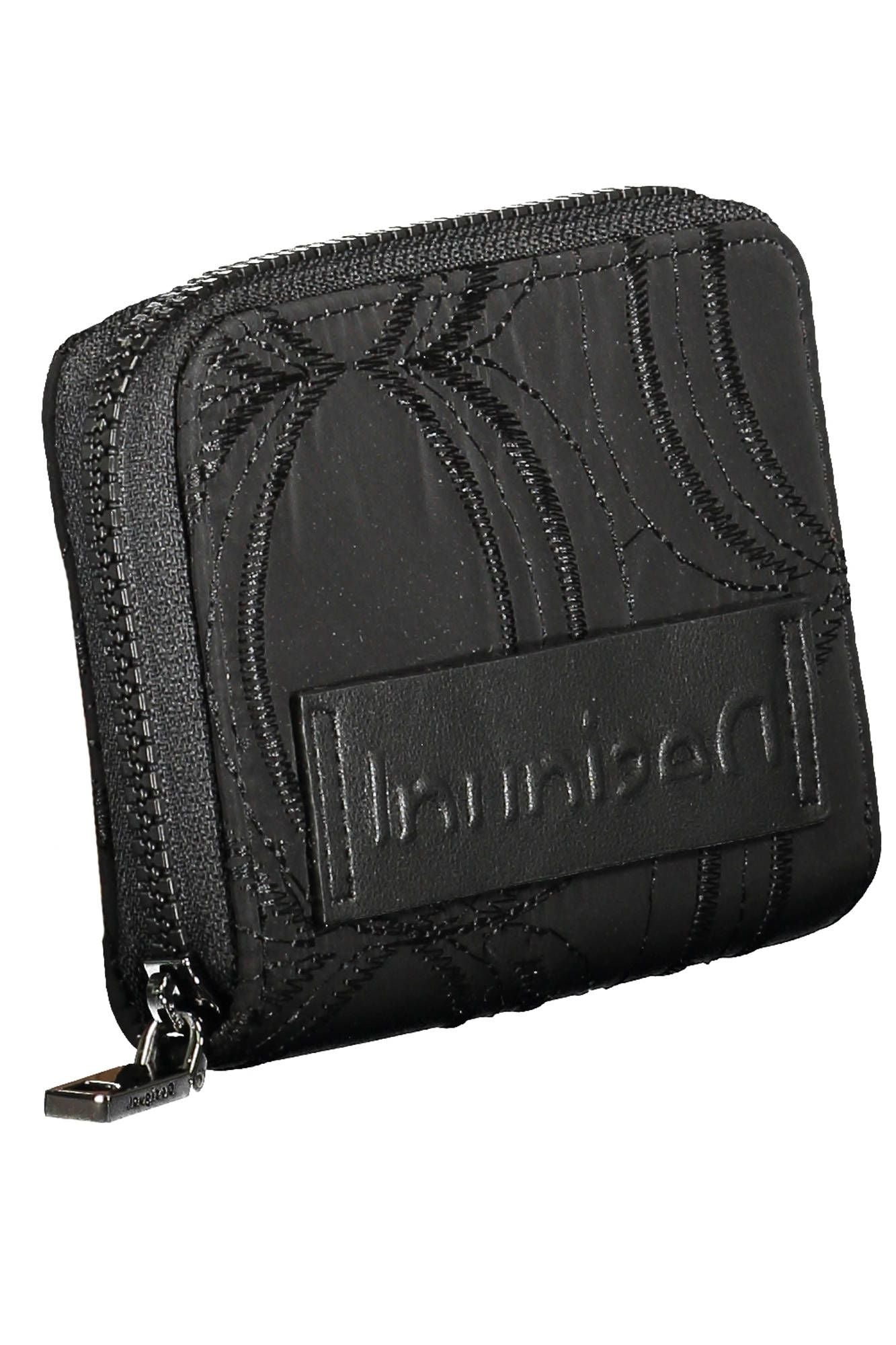 Cartera de mujer de poliéster negra Desigual