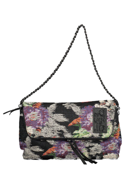 Bolso de mano de mujer de poliéster negro Desigual