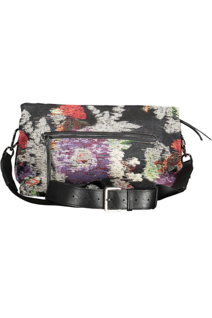 Bolso de mano de mujer de poliéster negro Desigual