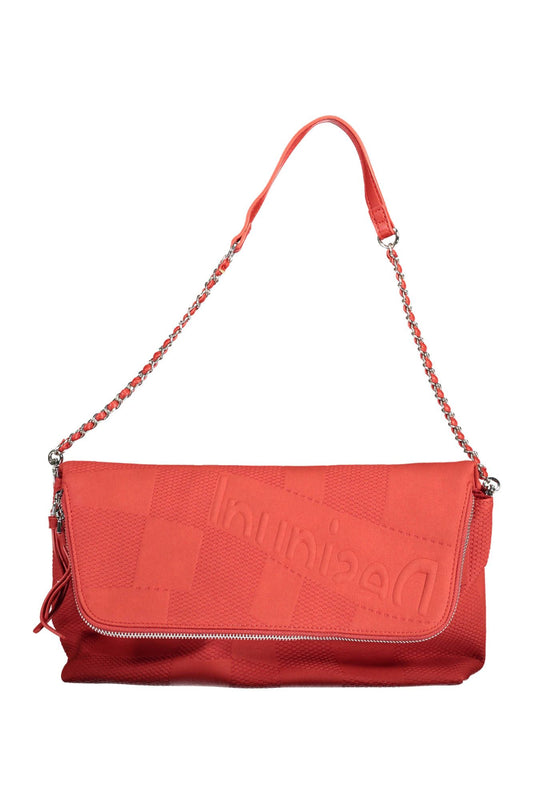 Bolso de mano de mujer de polietileno rojo Desigual