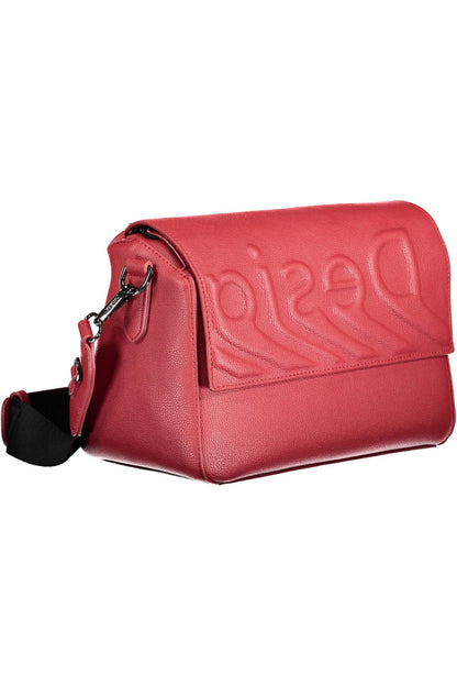 Bolso de mano de mujer de polietileno rojo Desigual