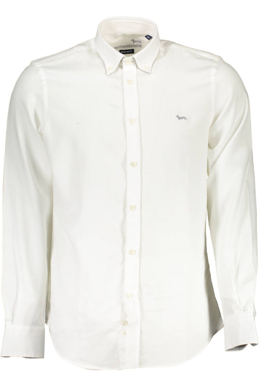 Camisa de algodón blanca para hombre Harmont &amp; Blaine