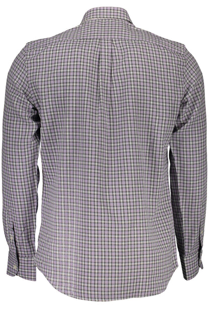 Camisa de algodón violeta para hombre de Harmont &amp; Blaine