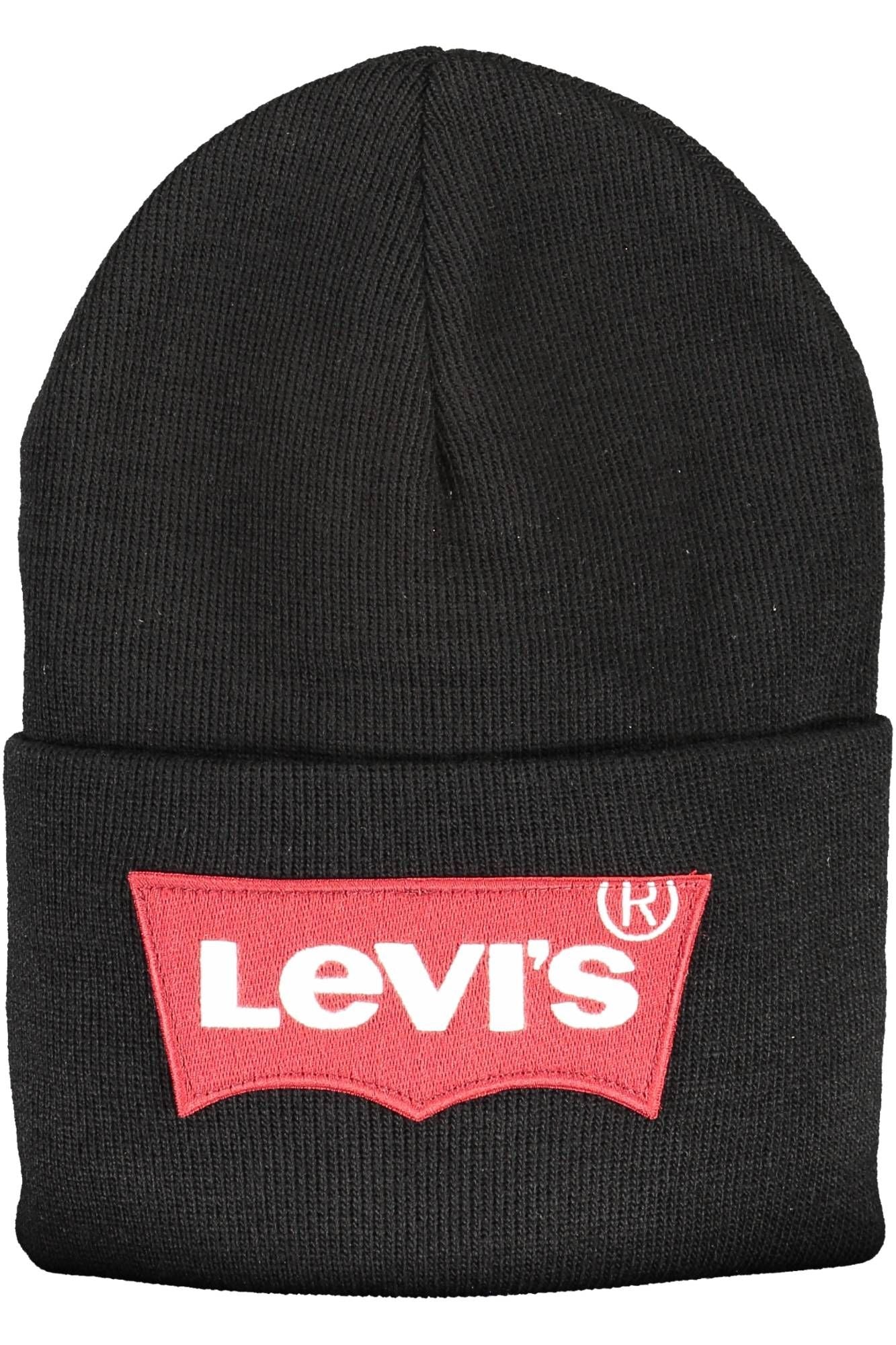 Levi's Black Acrylic Men Keps