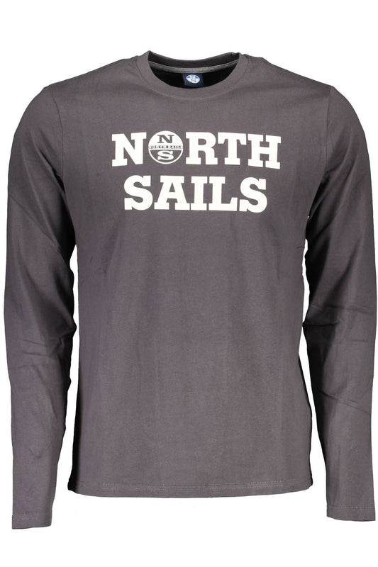 North Sails Grå T-shirt för män i bomull